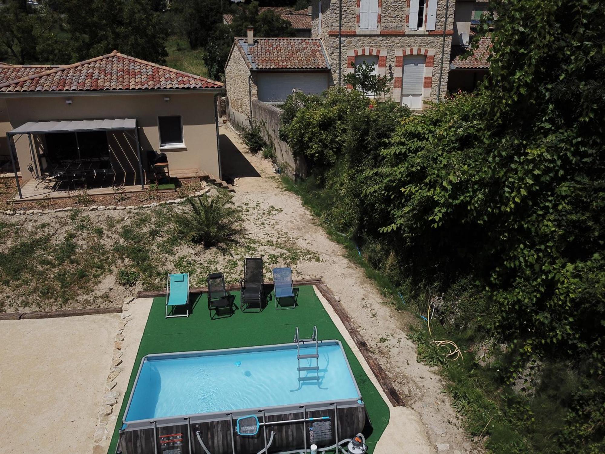 Gite Le Chaudron 1 A 7Pers Avec Piscine Villa Montclar-sur-Gervanne Esterno foto