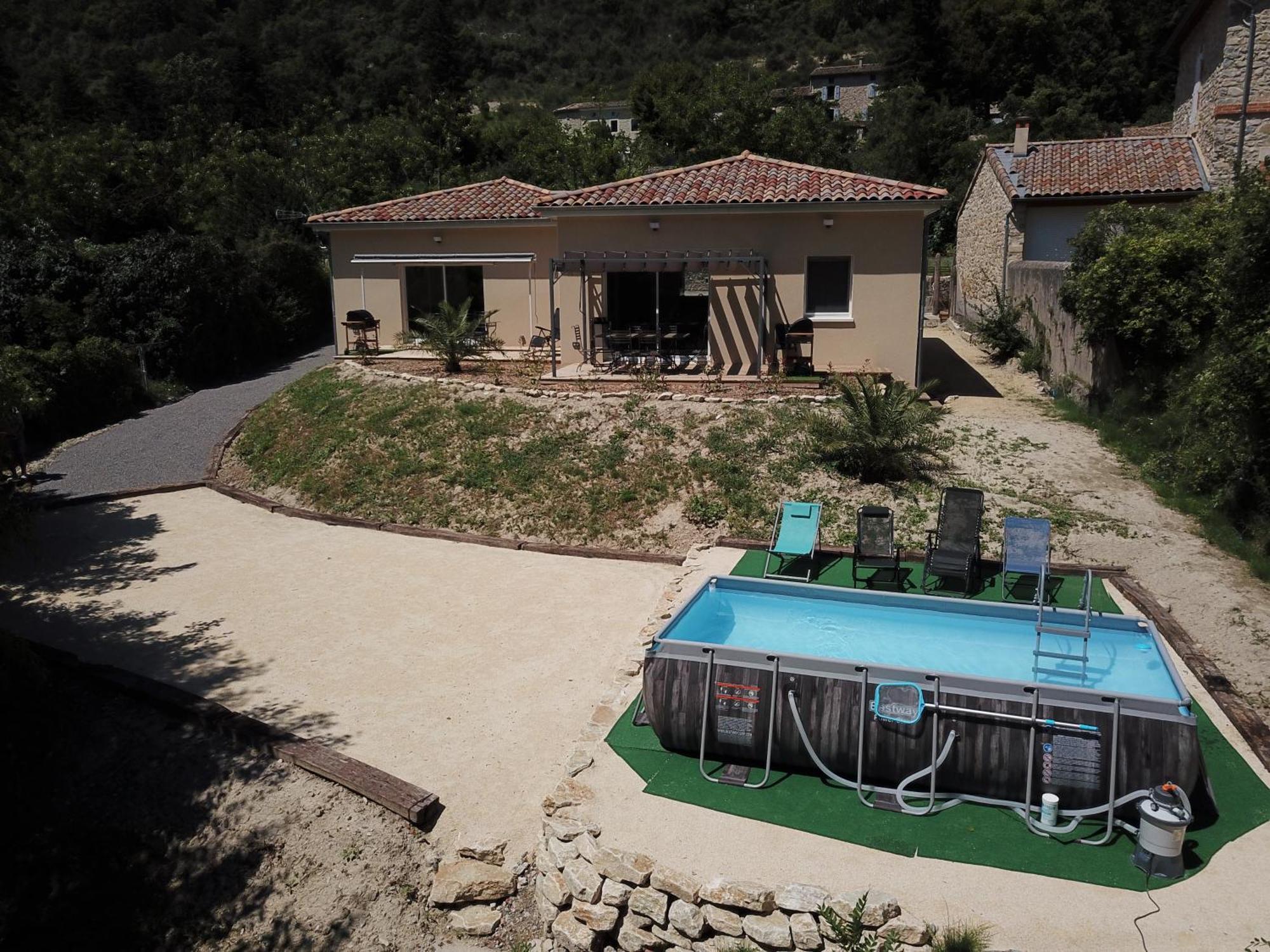 Gite Le Chaudron 1 A 7Pers Avec Piscine Villa Montclar-sur-Gervanne Esterno foto